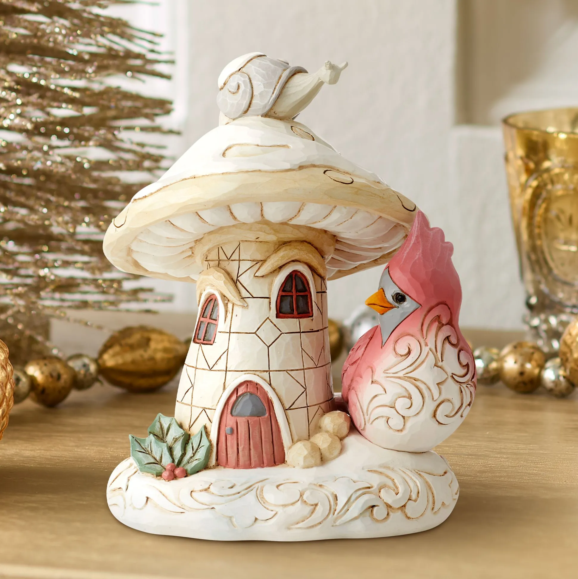Fashion Enesco Gift Woodland Mushroom House/Bird