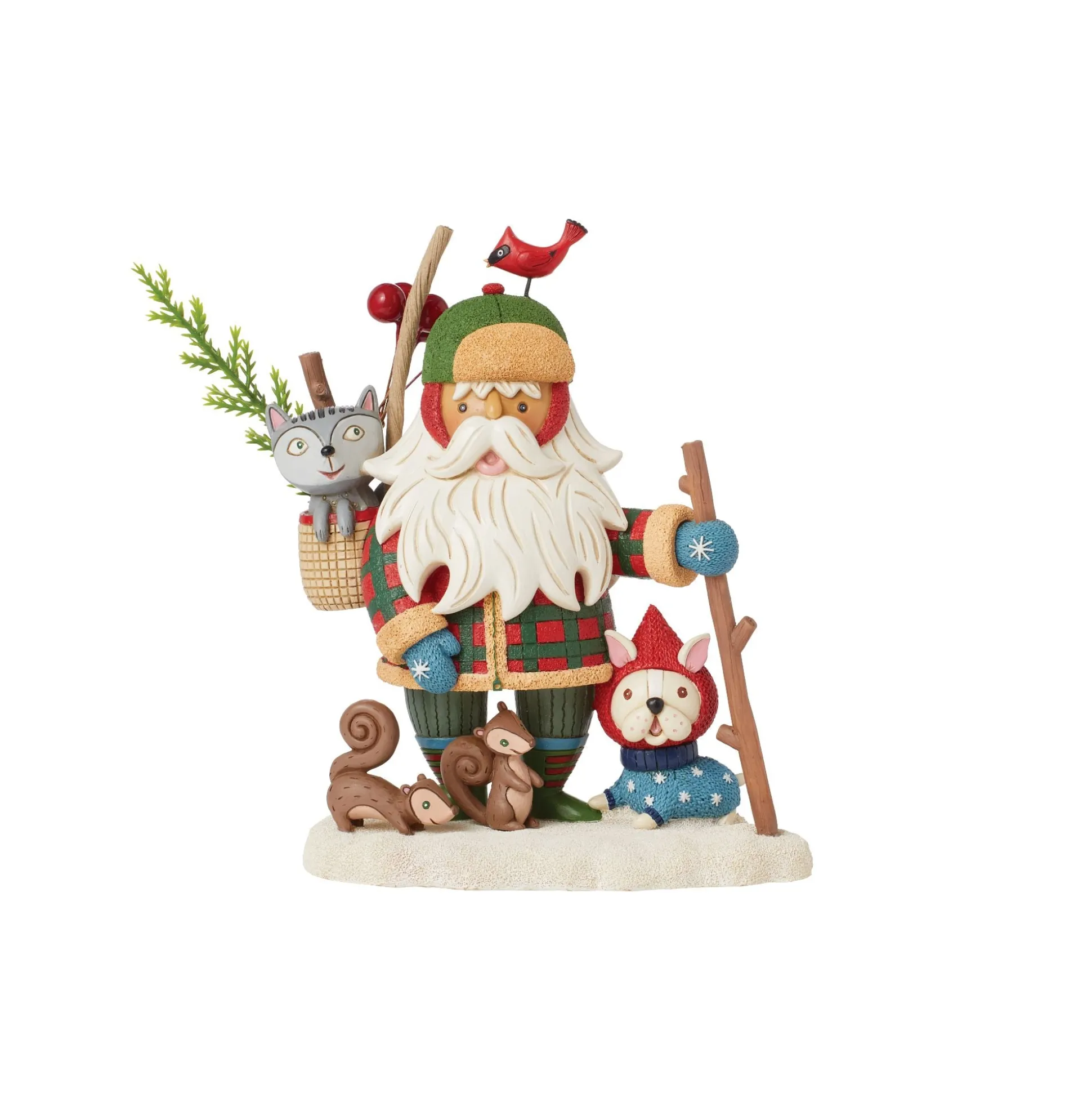 Flash Sale Enesco Gift Woodsy Walking Santa Figurine