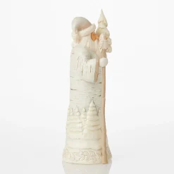 New Enesco Gift WWoodland Birch Bark Santa Fig